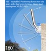 Heavy Duty Pivot Antenna Pole Mount Bracket, J-Pipe Solid Rustproof