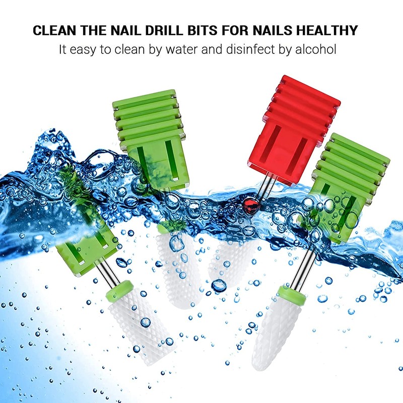 MelodySusie 4 x Ceramic Nail Cutter Bits Set Nail Cutter