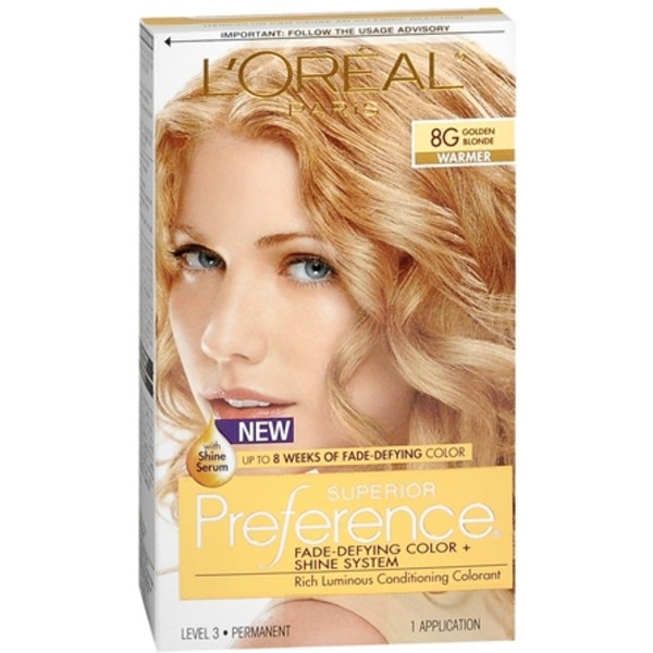 L'Oreal Superior Preference - 8G Golden Blonde (Warmer) 1 Each (Pack of 2)