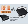 FOMAX® Men's Genuine Leather Wallet with RFID Protection, Landscape Format