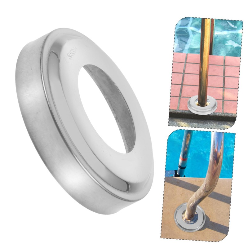SEWACC 4pcs Heavy Duty Stainless Steel Pool Ladder Covers for