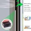 White Rubber Weather Stripping Door Seal Strip, D Shape Door