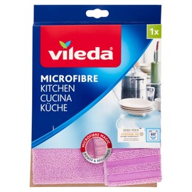 Vileda EFFICIENCY AND BEAUTY Microfiber kitchen towel, purple, 19 x 1 x 22 cm, 1 piece