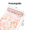 15 m Table Runner Rose Gold, Pink Paper Tablecloth Roll