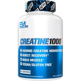 Evlution Nutrition - Cápsulas de monohidrato de creatina, píldoras de creatina antes y después del entrenamiento, píldoras de creatina para hombres y 