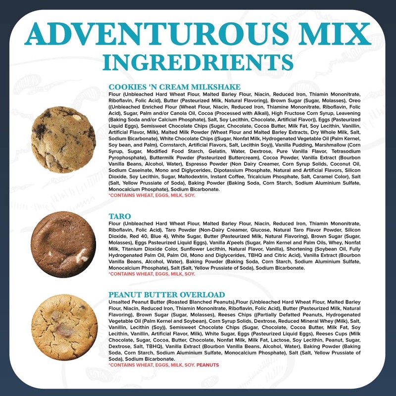 The Cravory: Freshly Baked Cookies - Adventurous Mix Variety Pack