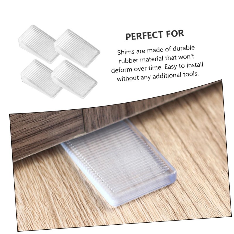 Operitacx 2sets Leveling Shims Furniture Wedges for Uneven Floors Prevents