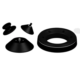 sPinbusterz Bowling Ball Complete Spinner Sander Kit Sand Polish Abralon (Black)