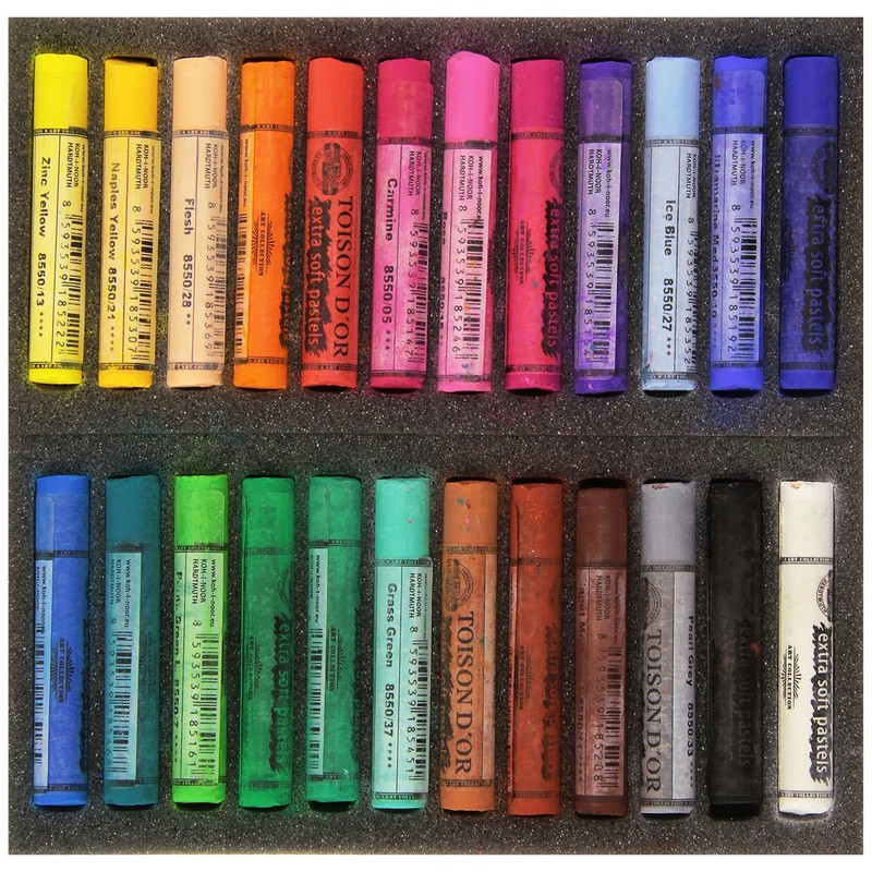 KOH-I-NOOR TOISON D'OR 8554 Artist's Extra Soft Pastels (Pack of