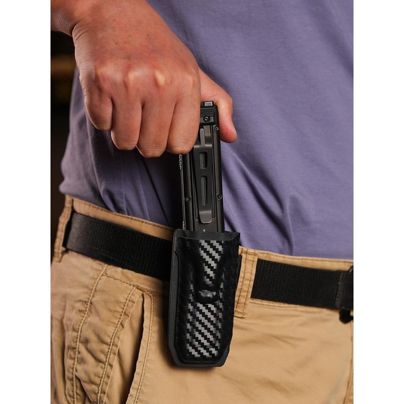 TACTICAL GEEK TX5 Flashlight Sheath with Back Belt Clip Quick