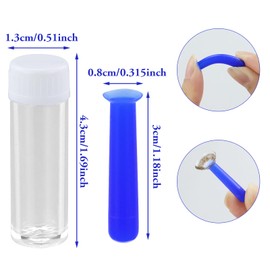Kontaktlinsen Sauger Weiche Linsen, 4 Stück Kontaktlinsen Hilfe zum Einsetzen, Einfacher Silikon-Kontaktlinsen-Saugnapf mit Flasche für weiche Harte Linsen, Blau und Grün
