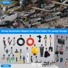 GUNPJONE Strong Garage Magnetic Hooks, 2Pcs Large Heavy Duty Magnetic