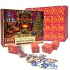 Christmas Advent Calendar Jigsaw Puzzle, 1008 Pieces, 24 Mini Boxes,