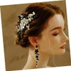 Beavorty Floral Hair Comb for Bride Elegant Flower Hair Accessories