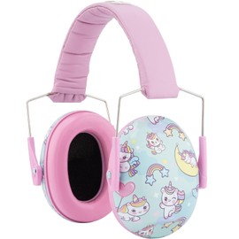 Snug Kids Earmuffs – Noise Reduction for Toddlers & Children – Adjustable, Lightweight, Foldable, Soft & Comfortable - Unicorns