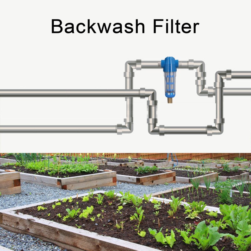 G3/4 External Thread Backwash Filter Sediment Pipe Filter Water Purification