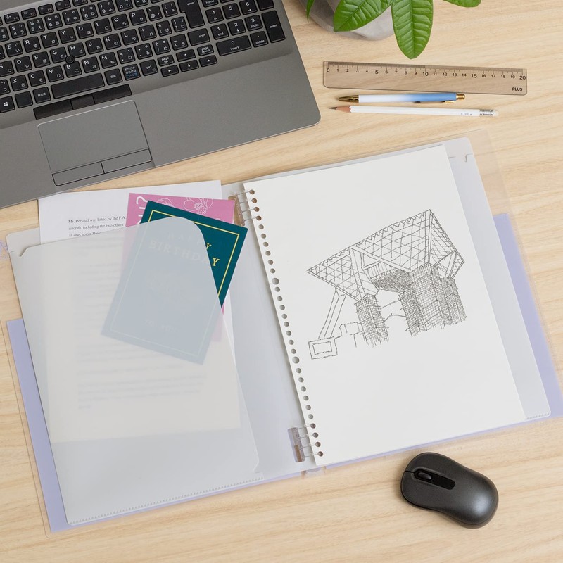 Kyoku Associates Binder Papel Rule Avance A4 Lilac LN56LL