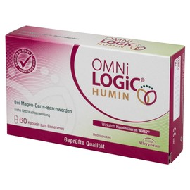 OMNi LOGiC HUMIN, 60 Capsules, Humic Acids WH67, For Gastrointestinal Disorders, Vegan, Gluten Free, Lactose Free