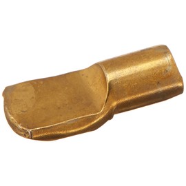 Slide-Co 243393 Shelf Support Peg, 7mm, Brass Plated Metal,(Pack of 8)