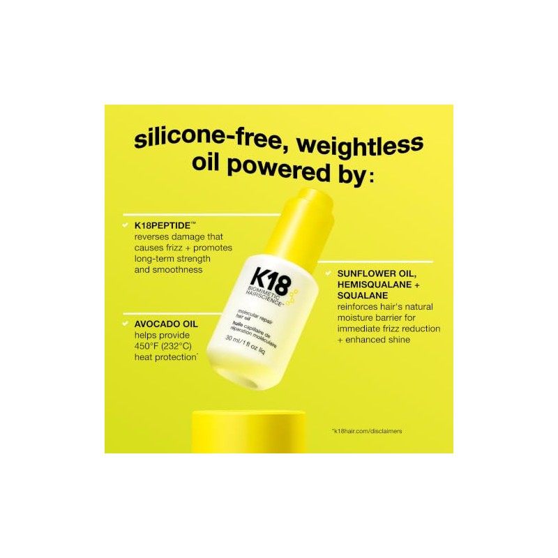 Aceite reparador de cabello K18 Home Molecular Repair hair oil
