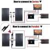 LINEBA 100W 200W 400W Mono Solar Panel Kit Monocrystallin -