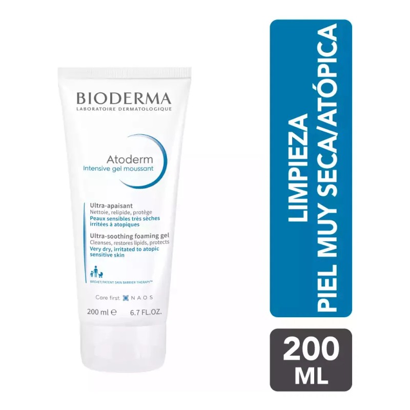 Bioderma Atoderm Intensive Gel Moussant Pieles Atópicas 200m