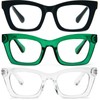 REAVEE REAVEE 3 Pack Oprah Style Reading Glasses Blue Light