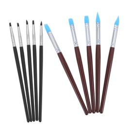 PACKOVE 10pcs Nail Art Pens Professional Carving Brushes for Nail Drawing DIY Manicure Tool for Home Salon Use Includes Pens Cuticle Care