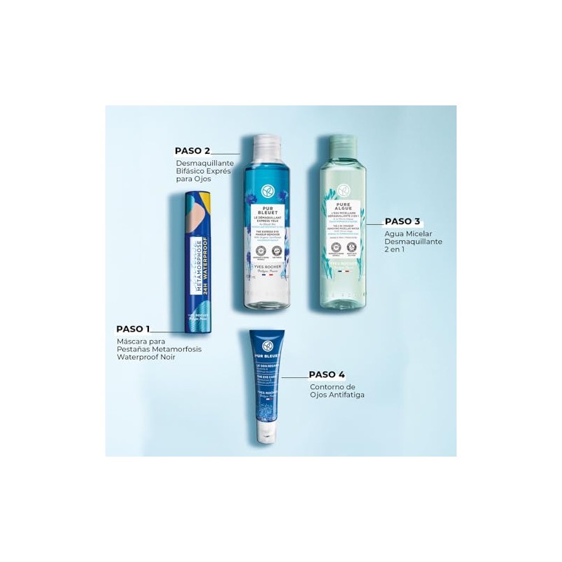 Yves Rocher Pur Bleuet Desmaquillante Bifásico Para Ojos, Elimina Maquillaje