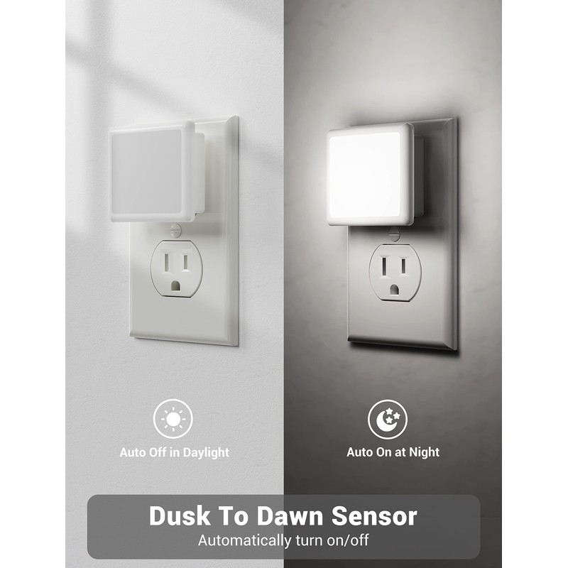 JandCase LED Night Light, Night Light Plug into Wall with