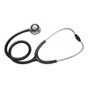 Medical Stethoscope Dual Head Clear Transmission Soft Ear Plugs Stainless