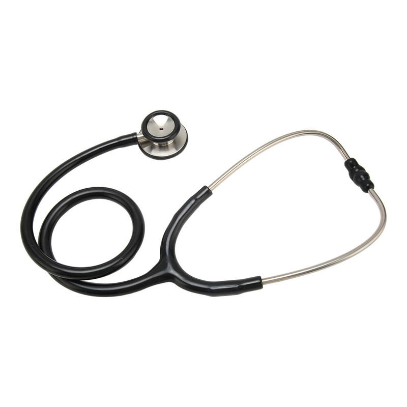 Medical Stethoscope Dual Head Clear Transmission Soft Ear Plugs Stainless