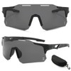 HTRTRR Unisex Sports Sunglasses UV400 Protection, Bicycle Outdoor Golf Baseball