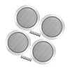 Motoforti 5" Car Speaker Grille Cover Mesh W/Screws Silver Tone