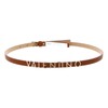 VALENTINO Emma Winter Belt W85 Cuoio/Oro - Can be Shortened,