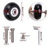 OwnMy 40mm x 18mm Luggage Suitcase Replacement Wheels, Rubber Swivel