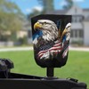 Wismoutput American Flag Eagle 300D Polyester Waterproof Universal Trailer, RV