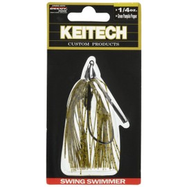 Keitech Swing Swimmer 3/8oz 101 Green Pumpkin Pepper