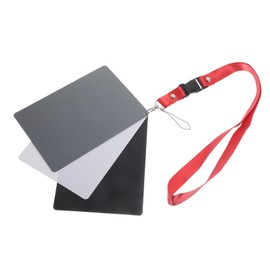 LABRIMP Large 18% Grey Scale Photography White Balance Card Set for Exposure Calibration Color Checker for Digital Photographers