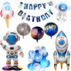 Lumierechat a-b5513 Birthday Decoration, Boy Decoration, Decorative Set, Space Balloons,
