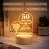 Golden Wedding Gifts, 50th Wedding Anniversary Gift - Acrylic Night