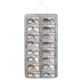 QWORK® Glasses Organiser, Hanging Storage Bag for Glasses, Glasses Storage, 16 Compartments