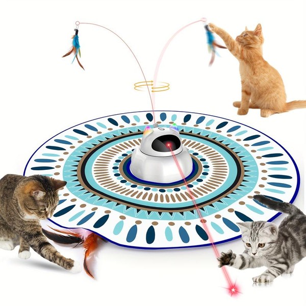 Cat Laser Toy Automatic, 4-in-1 Interactive Cat Toys For Indoor