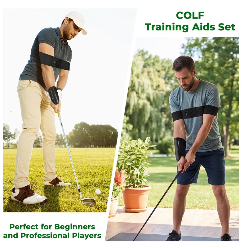 PICKLETECH Golf Wrist Training Aid with Wrist Fixed Bar, Arm