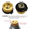 WINOMO Camping Stove Gas Bottle Adapter Transfer Nozzles Gas Bottle
