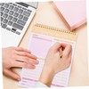 LALAFINA Meal Planner Household Budget Ledger Reusable Notebook for Diet