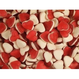 Haribo Heart Throbs 250 gram bag (1/4 kilo) Strawberry