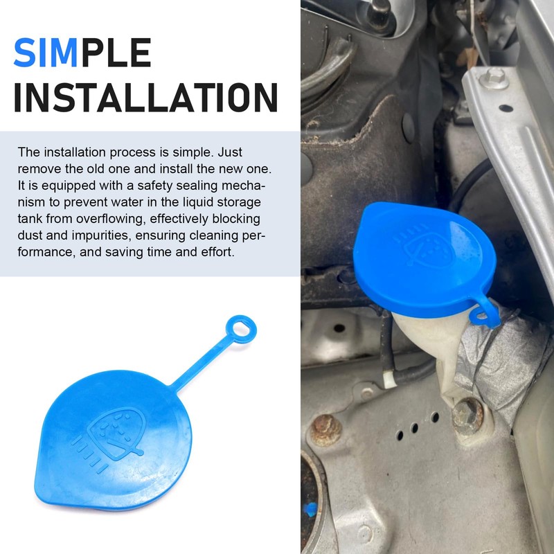 Ferianl Windshield Washer Fluid Reservoir Cap, Windshield Washer Fluid Cap