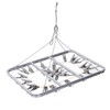 Multifunction Aluminum Alloy Laundry Drying Rack with 26 Clips for