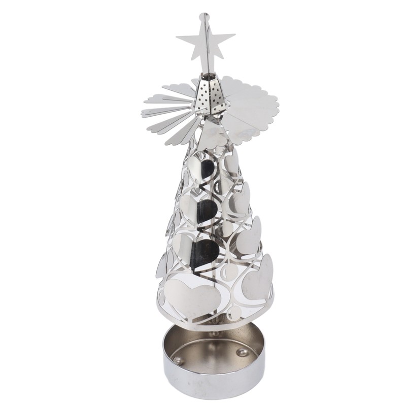 Spinning Candle Holder Rotating Candlestick Set for Romantic Wedding Christmas